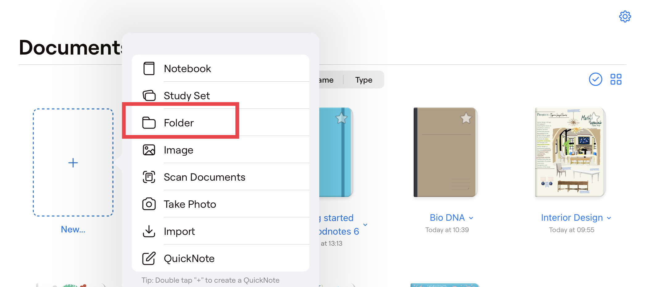 create a folder.jpeg