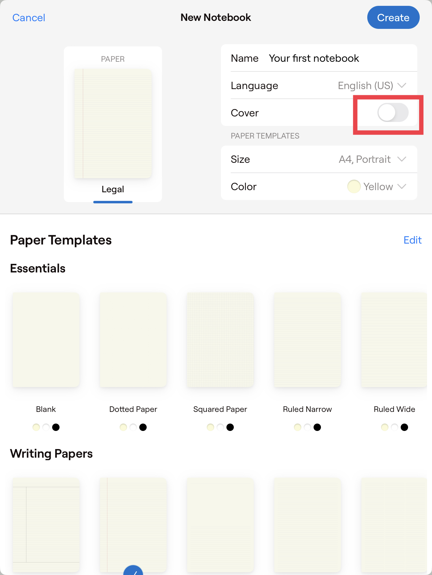 create a notebook without a cover.jpeg