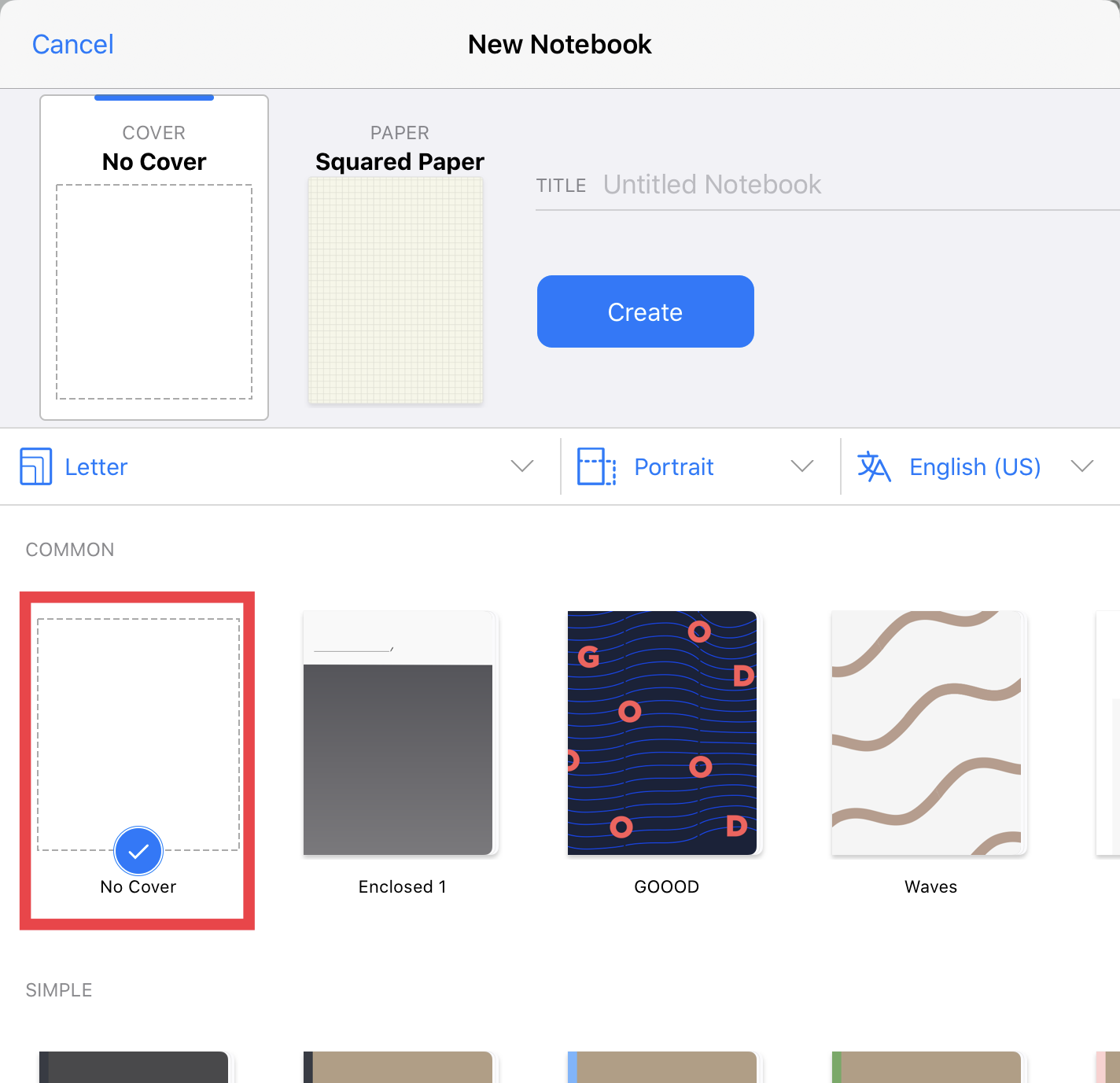 create notebook covers for goodnotes in procreate app