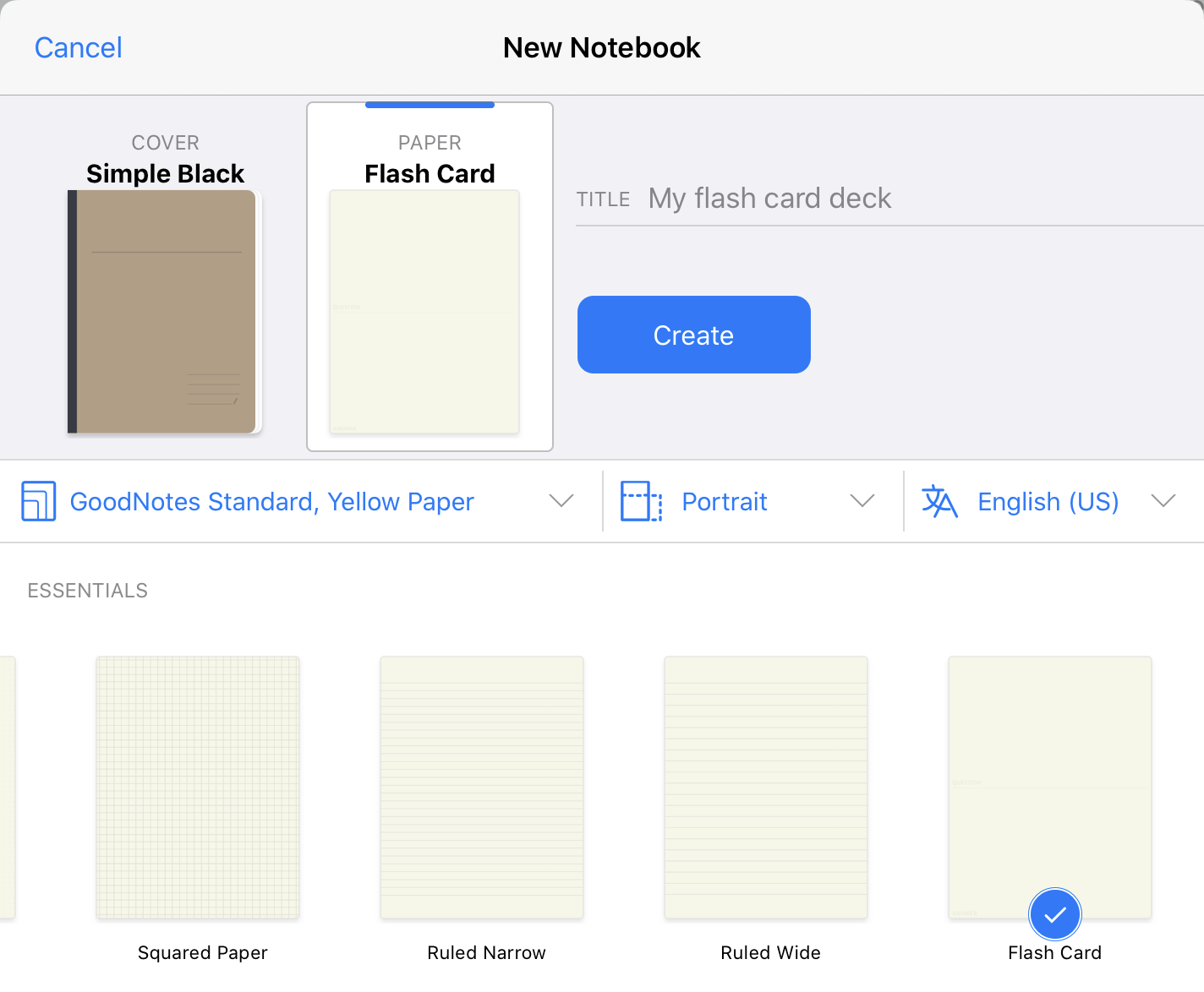 Studying with the Flashcards feature – GoodNotes Support For Queue Cards Template