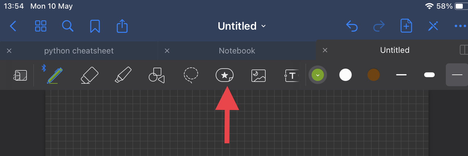 Erasing handwriting and highlighting – Goodnotes Support