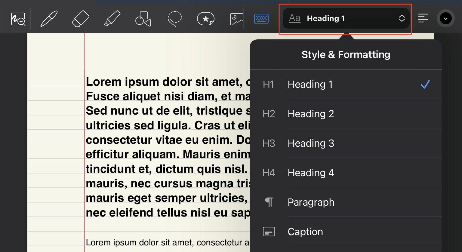 [GoodNotes 5] Type text on the full page – Goodnotes Support