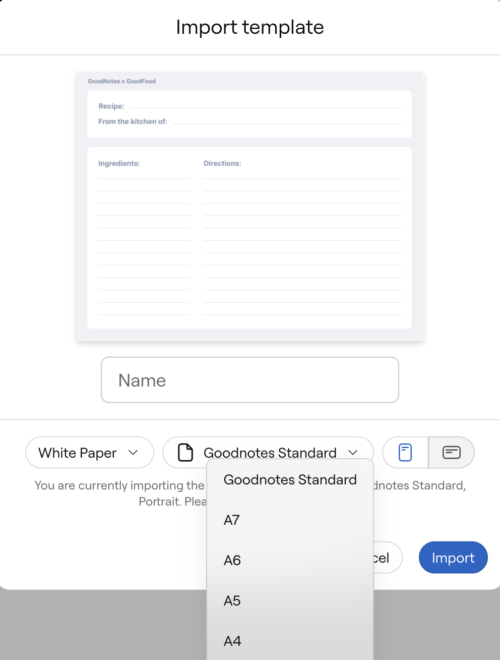 Customize Templates in Goodnotes 6 – Goodnotes Support