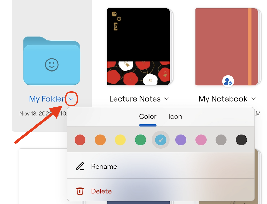 Creating multi-colored folders in Goodnotes 6 – Goodnotes Support